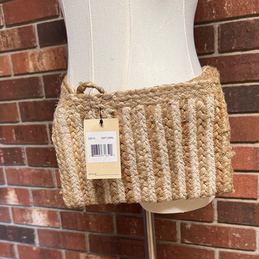 Magrid Woven Jute Belt Bag